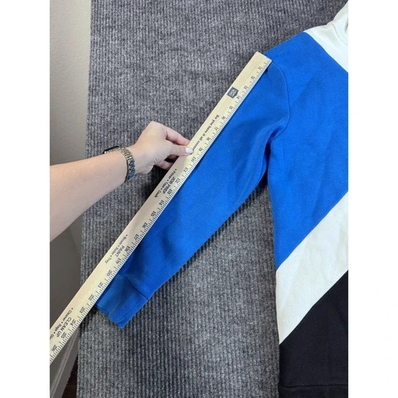 T by Talbots Women's Geometric Print Mock Neck Long Sleeve Knit Pullover Top L - Picture 7 of 8